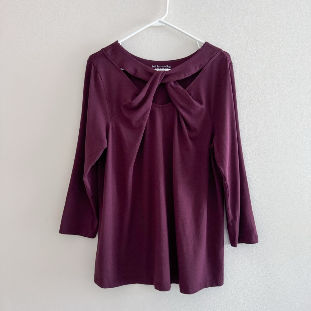 Soft Surroundings Front Twist Long Sleeve